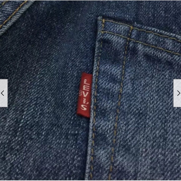 Womens Levi's Vintage Clothing Big E 1967 505 Selvedge Blue Jeans - Picture 6 of 8